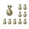 Tie 4 Safe G70 3/8" Clevis Grab Hooks Tow Chain Hook Flatbed Truck Trailer Tie Down, 10PK FH406-38-10 - alternate 1